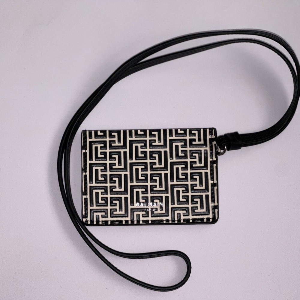 Balmain Card Holder with Strap